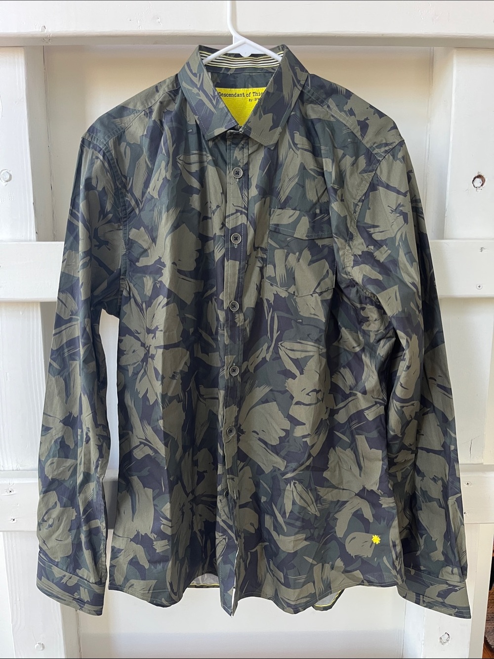 Descendant of Thieves - Abstract Floral Button-down Shirt